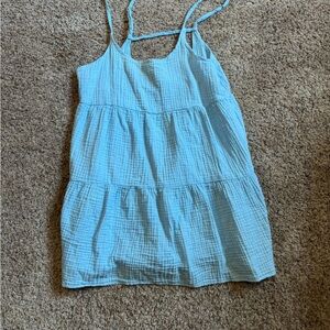 Light Blue Sleeveless Women's Dress